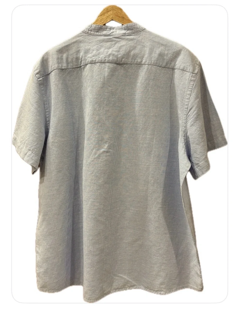 Banana Republic NWT Linen Blend Slim Fit Untucked Shirt Button Down XL